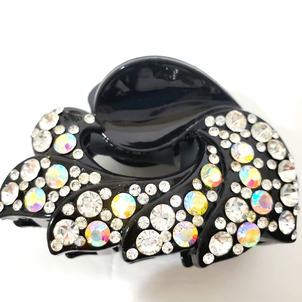 Rhinestone bling hair clip
